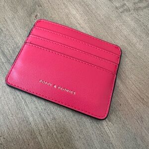 Poppy & Peonies new red Card Holder
